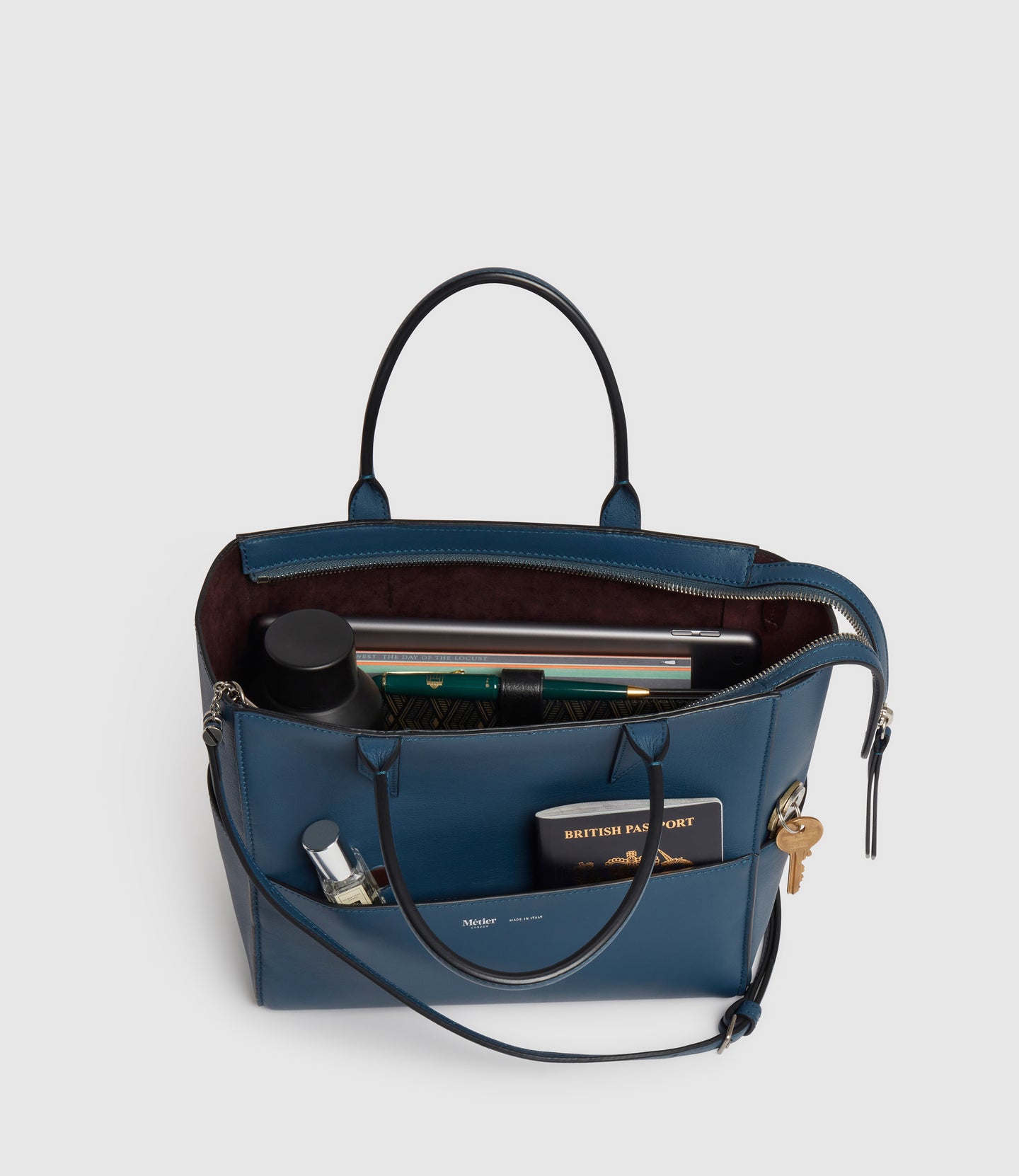 Incognito Crossbody Cabas Smooth Calfskin Storm