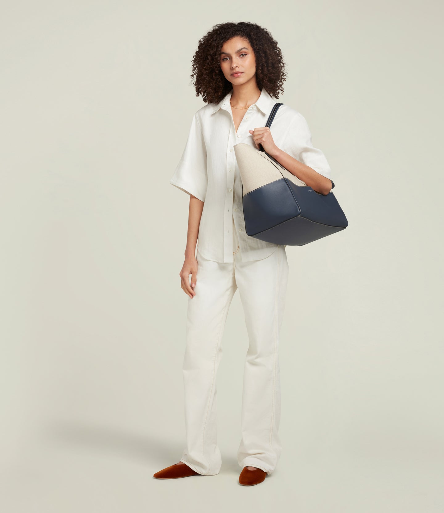 Incognito 42 Cabas Natural Linen Navy