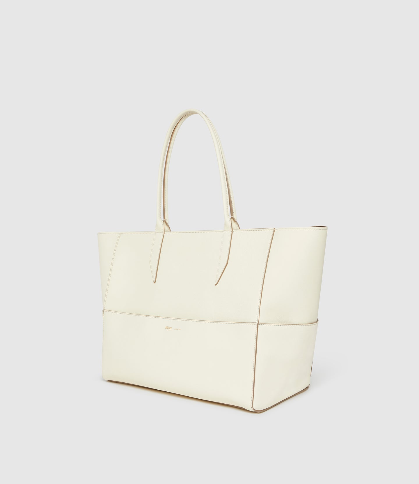 Incognito Small Cabas Bag Smooth Calfskin White Sand