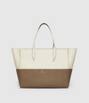 Incognito 36 Cabas Smooth Calfskin White Sand and Taupe
