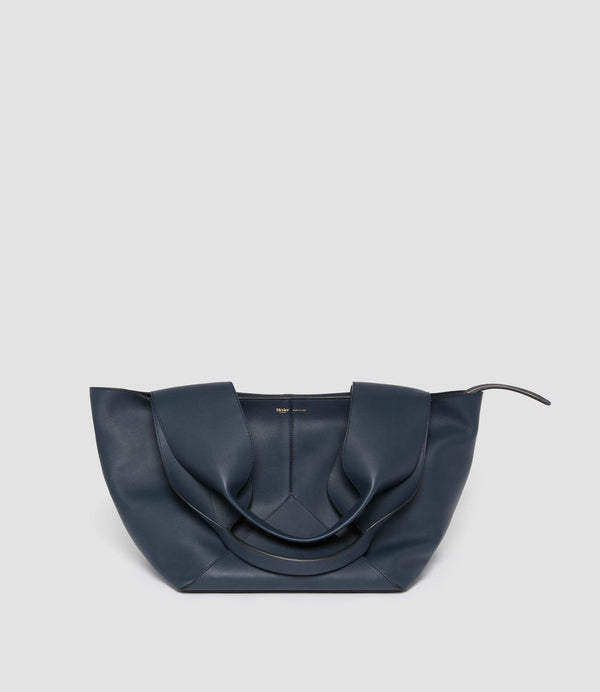 Market Bag Smooth Calfskin Navy