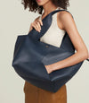 Market Bag Smooth Calfskin Navy