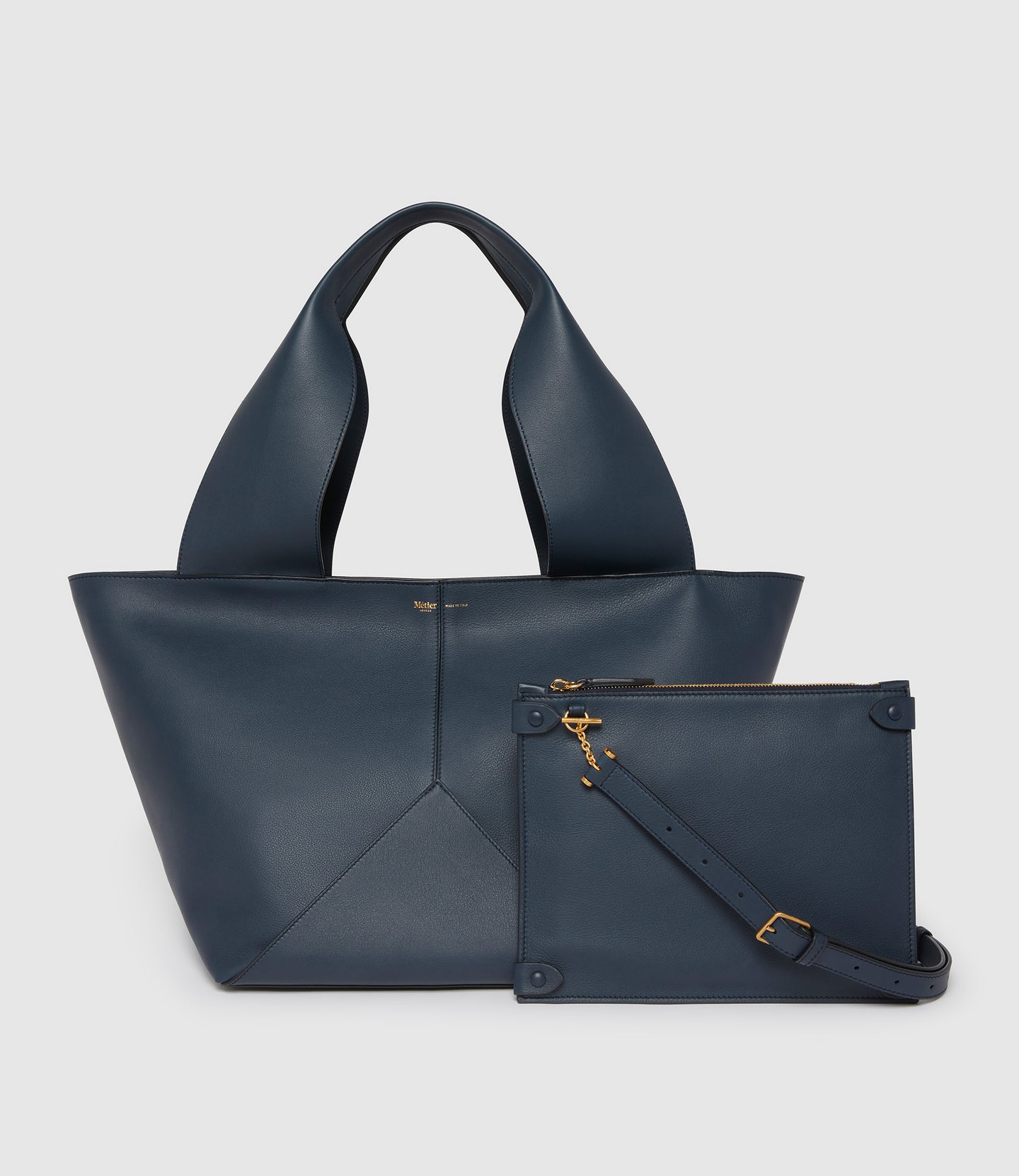 Market Bag Smooth Calfskin Navy