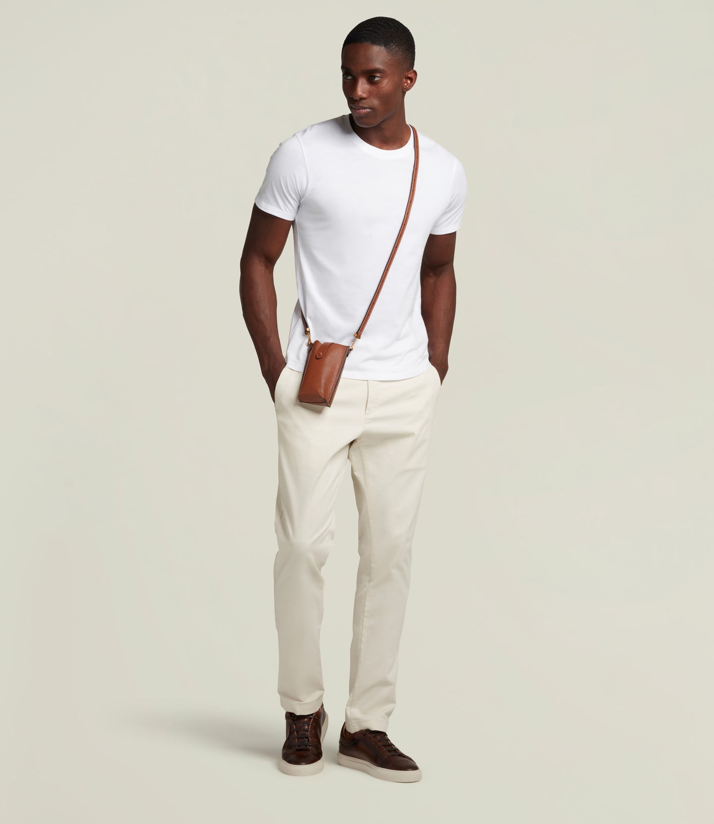 Minimalist Double Buffalo Cognac