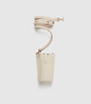 Minimalist Double Smooth Calfskin White Sand