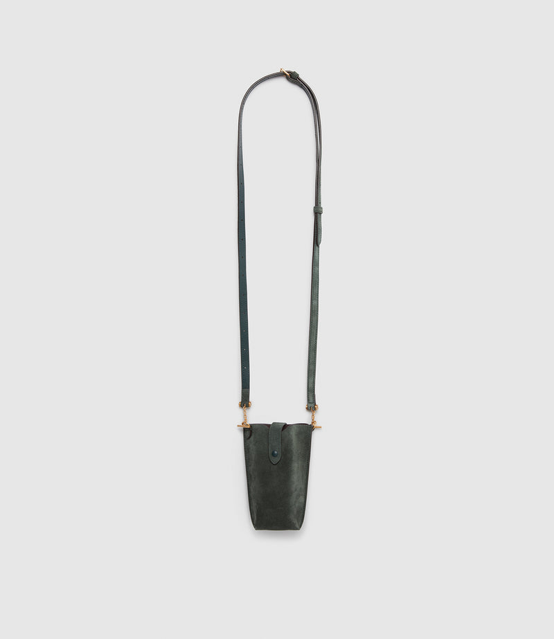 Minimalist Double Suede Emerald