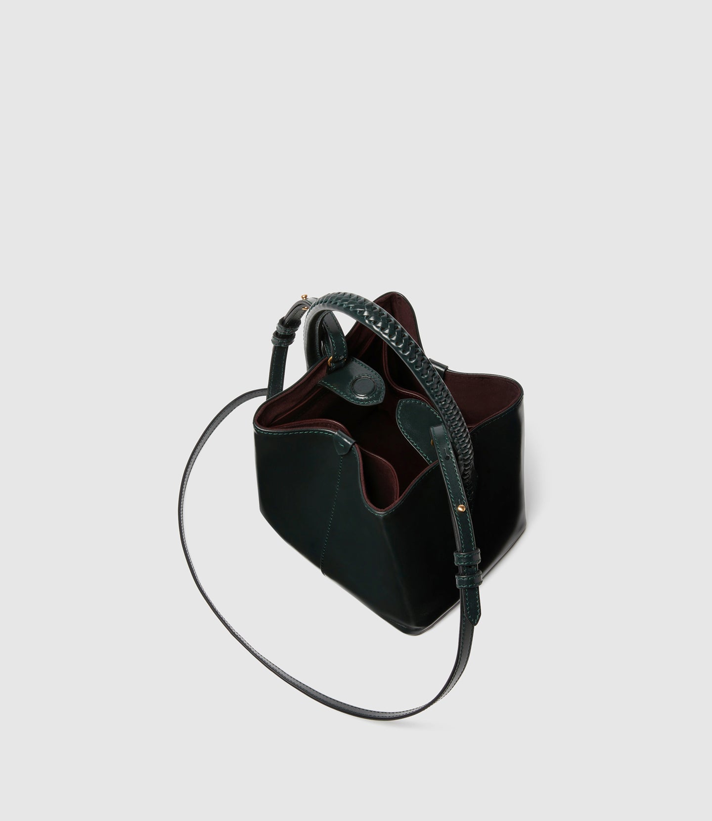 Vérité Mini Glossy Calfskin Forest Green