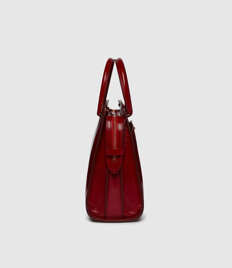 Private Eye Slim Glossy Calfskin Classic Red