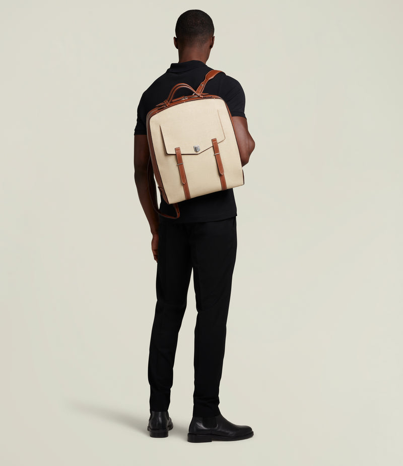 Rider Backpack Natural Linen