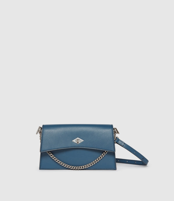 Roma Mini Smooth Calfskin Storm