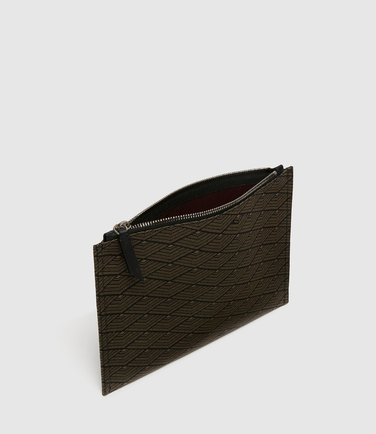 Small Flat Pouch Jacquard Black