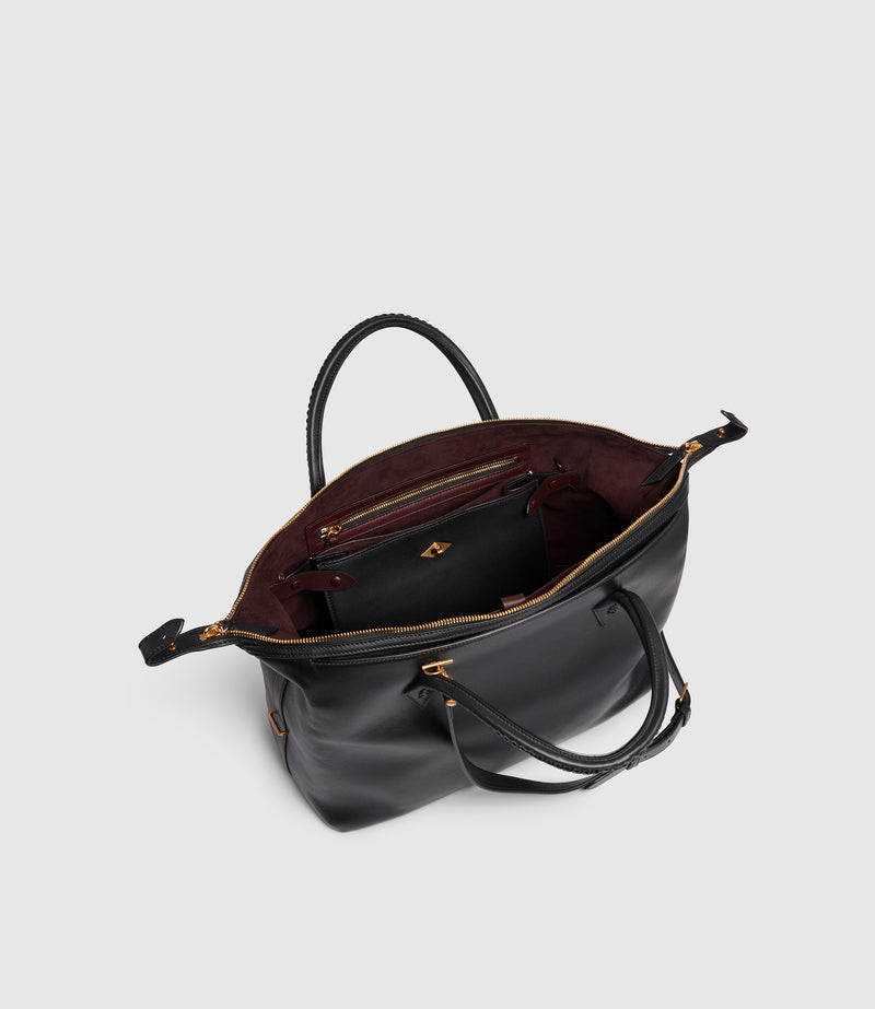 Stowaway Crossbody Smooth Calfskin Black