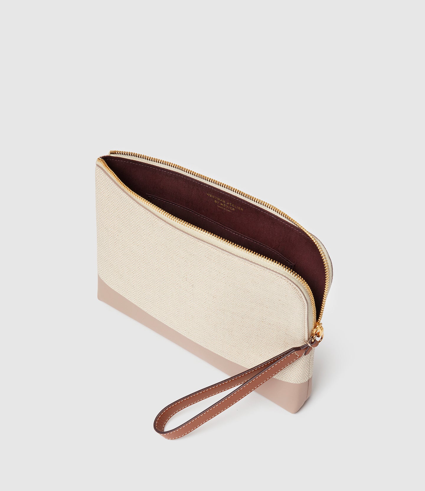 Westman Atelier x Metier The Midi Makeup Case Herringbone