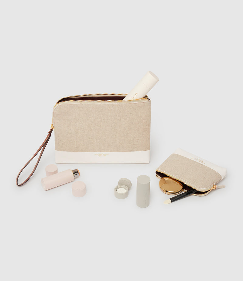 Westman Atelier x Métier The Petite Makeup Pouch Linen