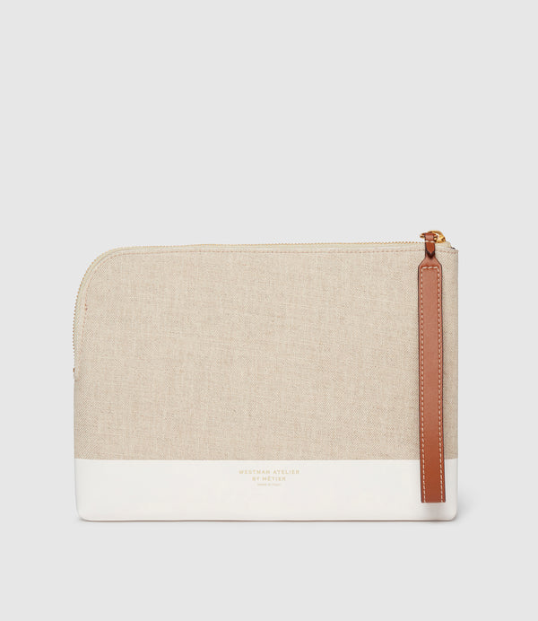 Westman Atelier x Métier The Midi Makeup Case Linen