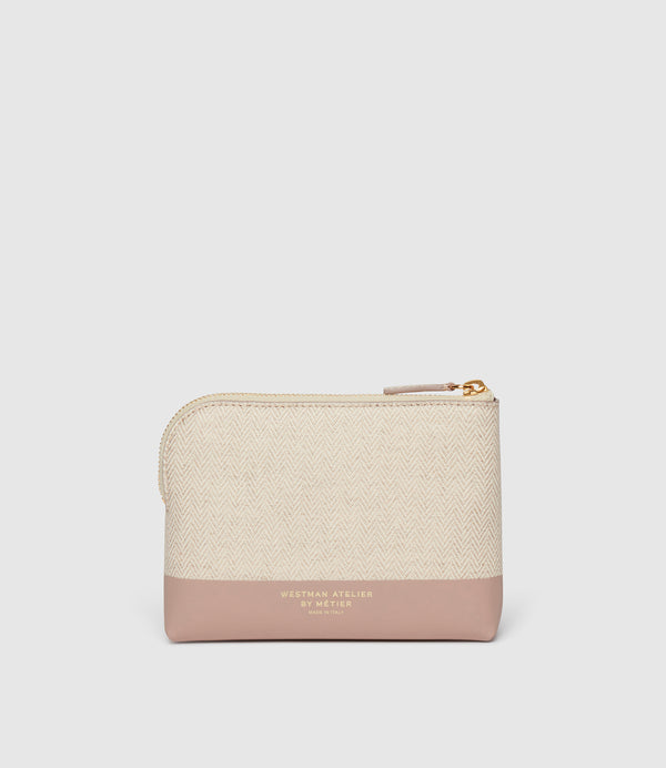 Westman Atelier x Métier The Petite Makeup Pouch Herringbone