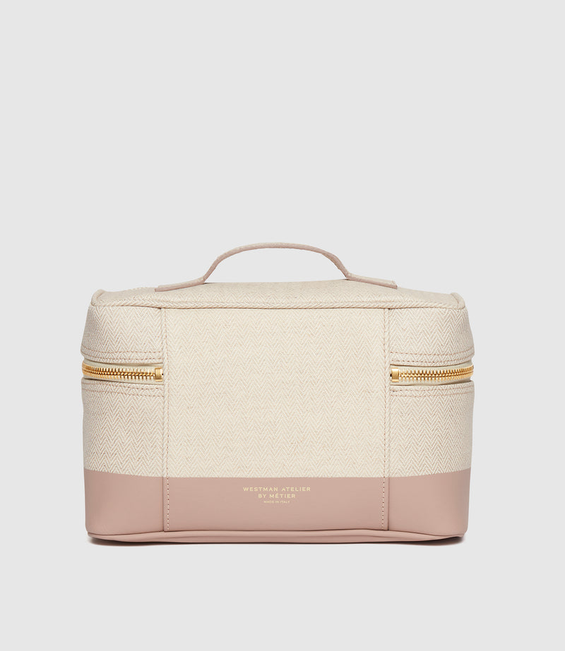 Westman Atelier x Métier Makeup Train Case Herringbone