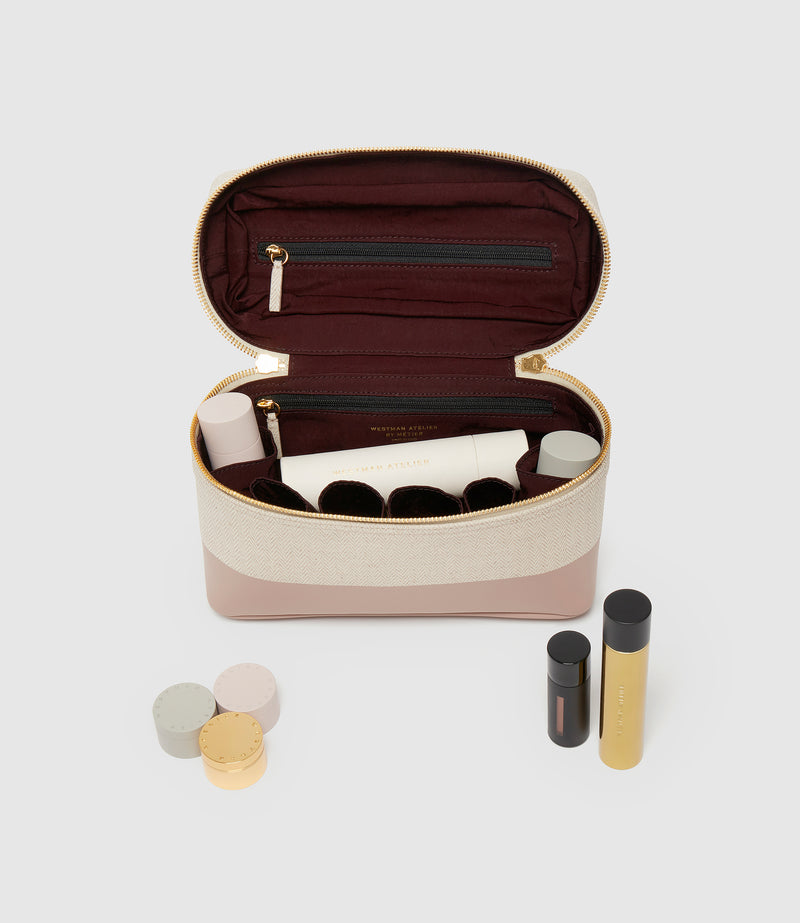 Westman Atelier By Métier Makeup Train Case Herringbone