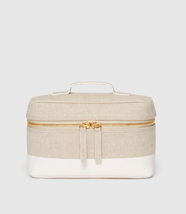 Westman Atelier x Métier Makeup Train Case Linen