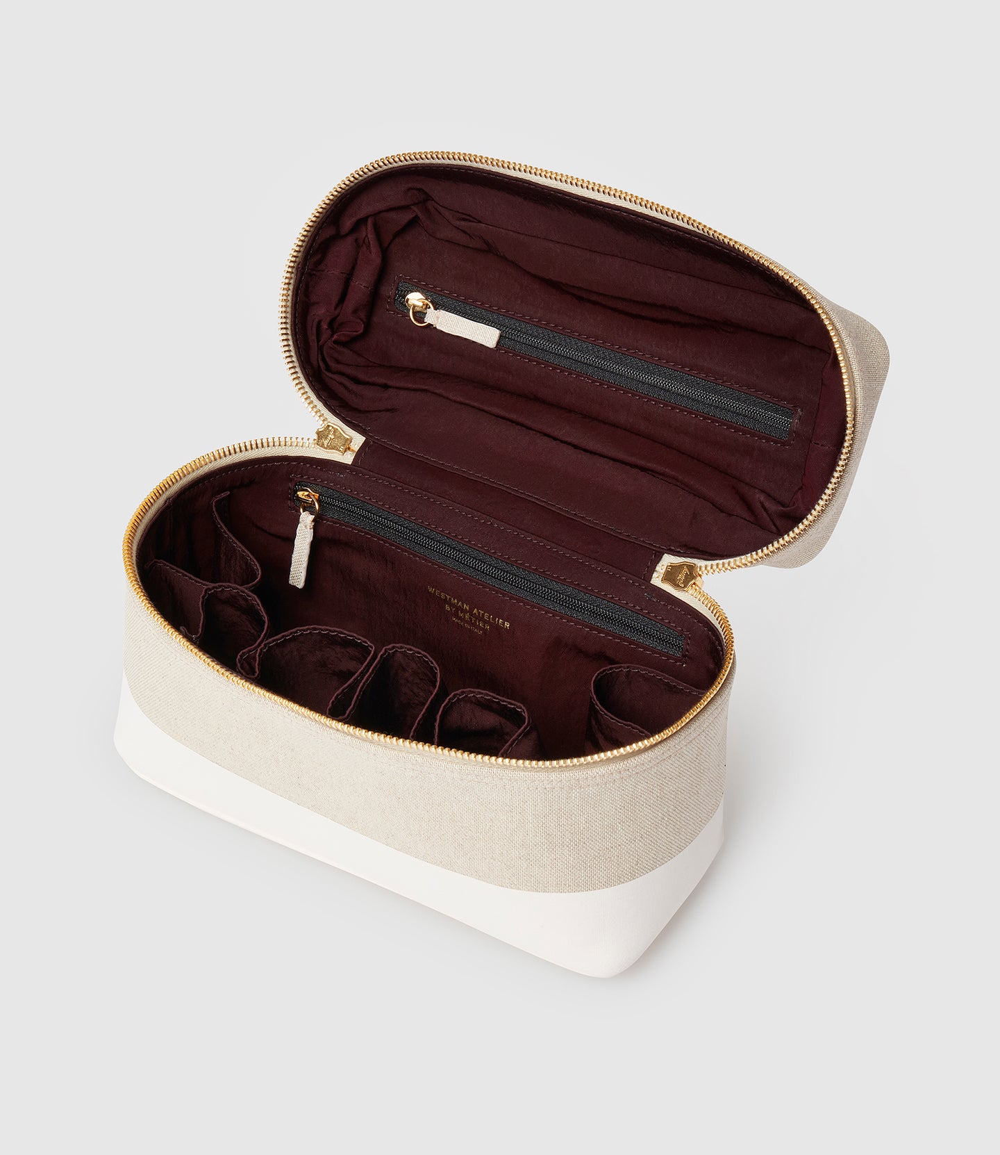 Westman Atelier x Métier Makeup Train Case Linen