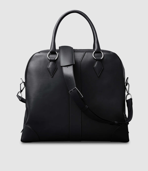 Le Petit Voyage Overnight Briefcase Atelier Calfskin Black